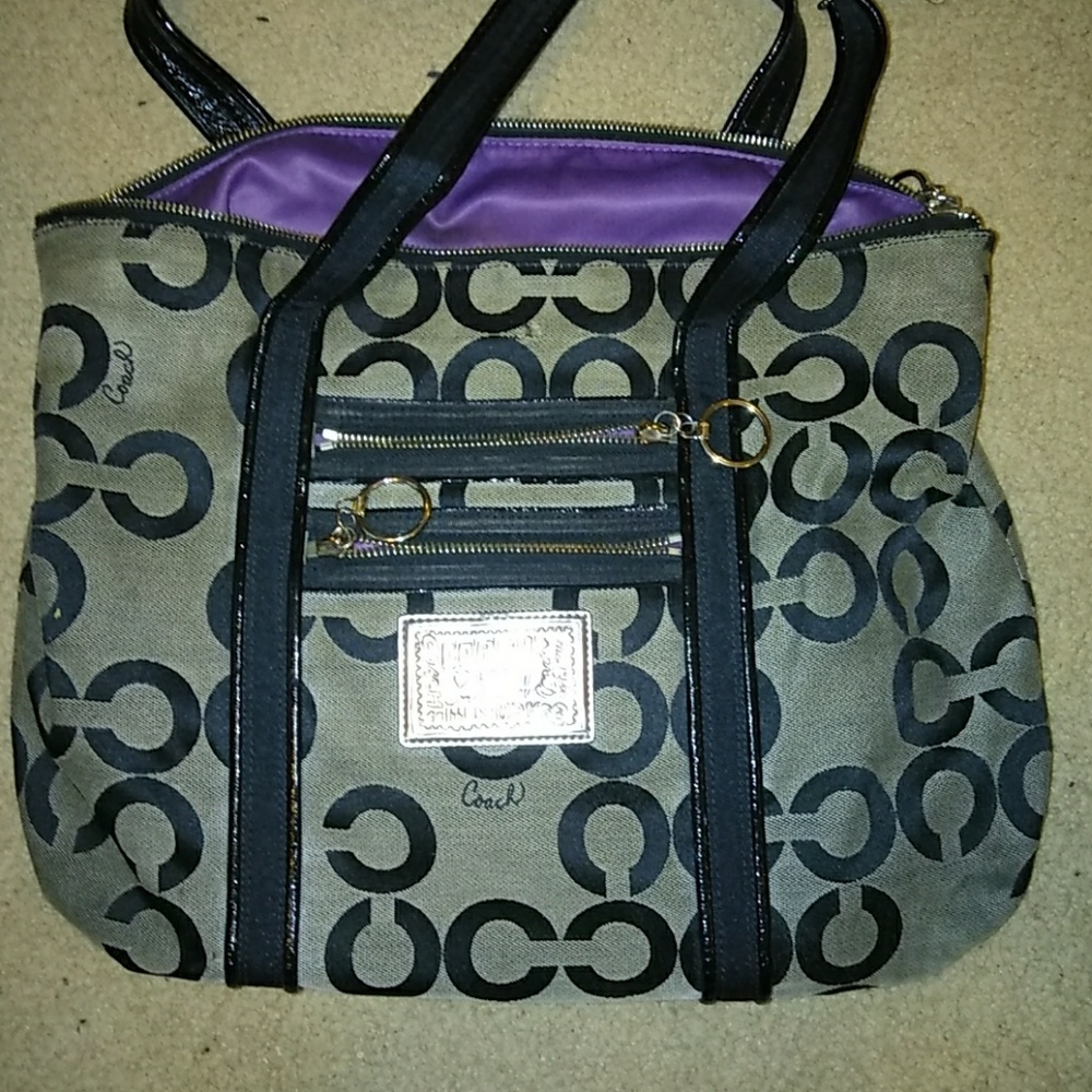 Black coach bag